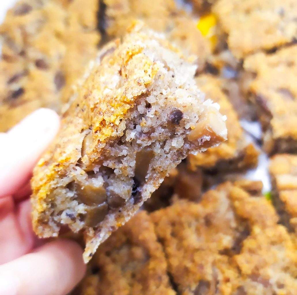 focaccia funghi e parmigiano grano saraceno